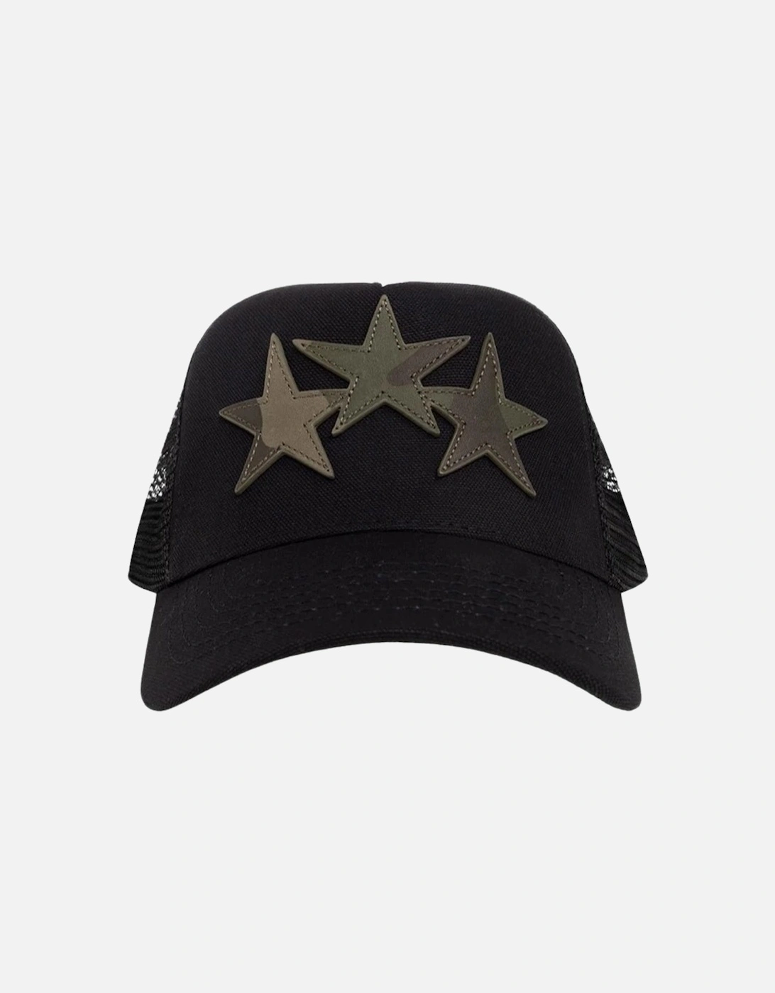 Three Camo Star Black Trucker Hat, 4 of 3