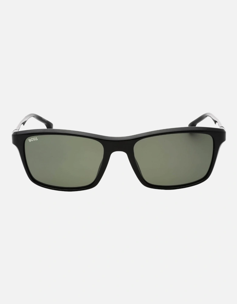 Green Lens Black Sunglasses