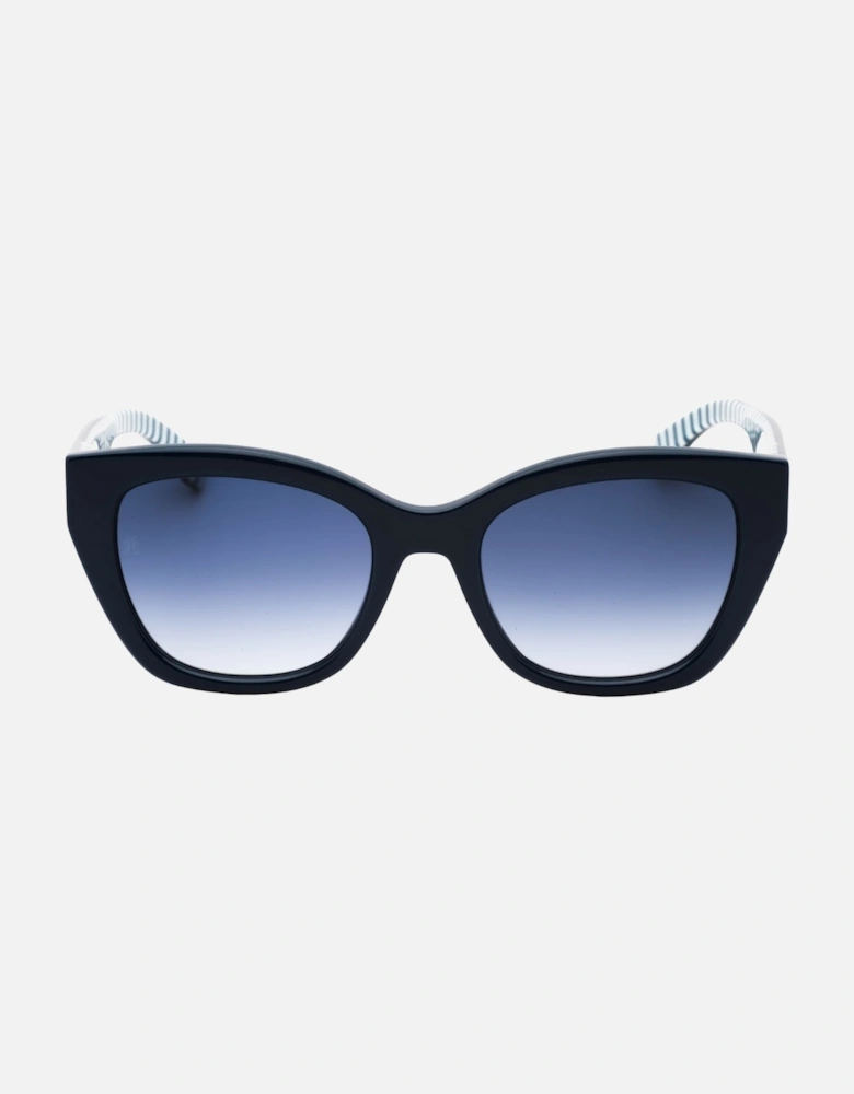 Tommy Hiliger Blue Lens Dark Blue Pattern Sunglasses