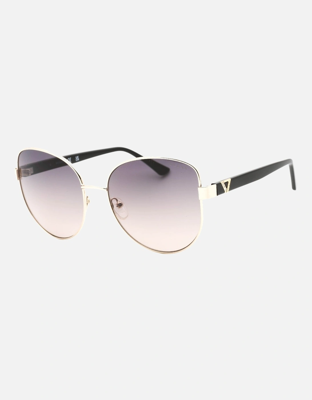 Gradient Smoke Lens Gold Sunglasses