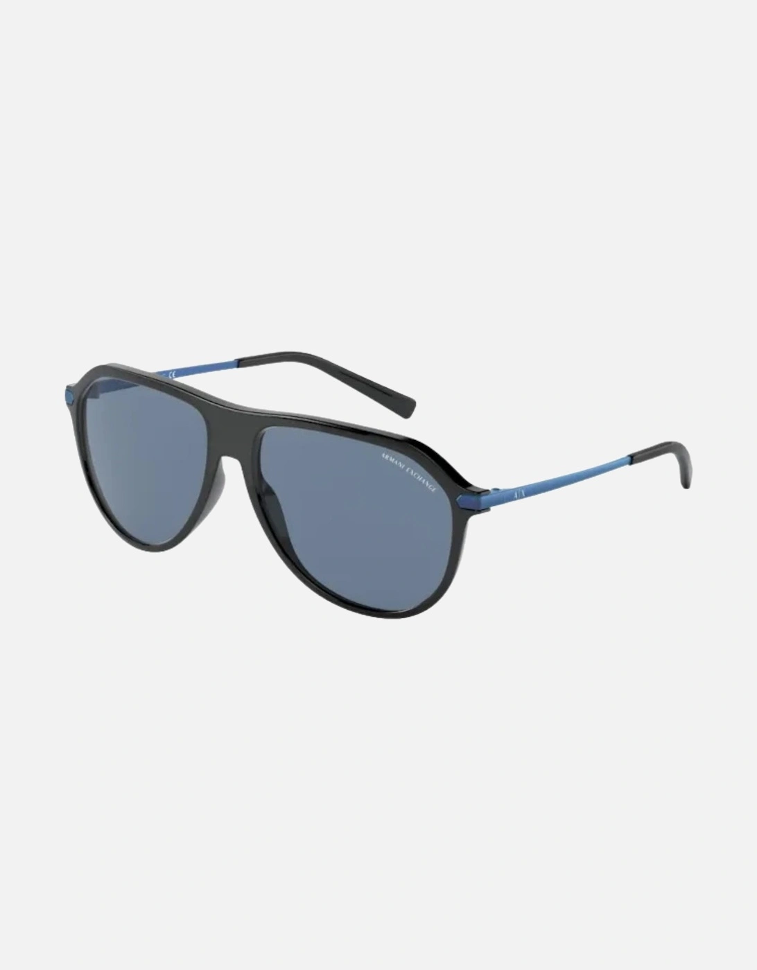 Blue Lens Black Sunglasses