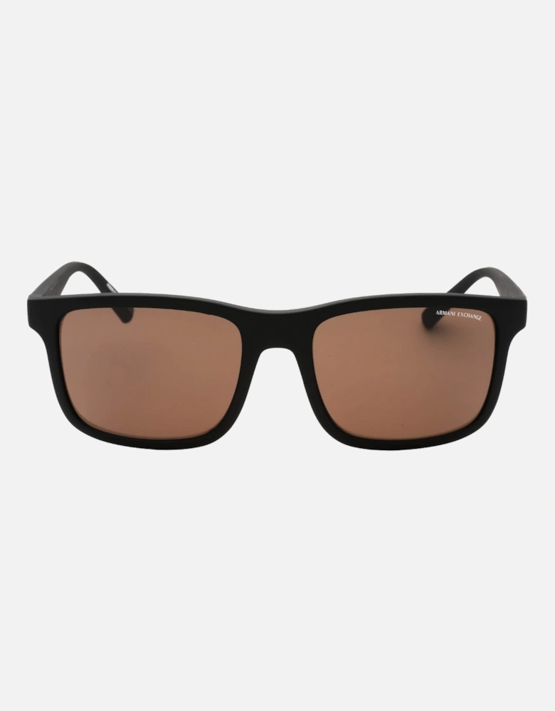 Brown Lens Black Sunglasses