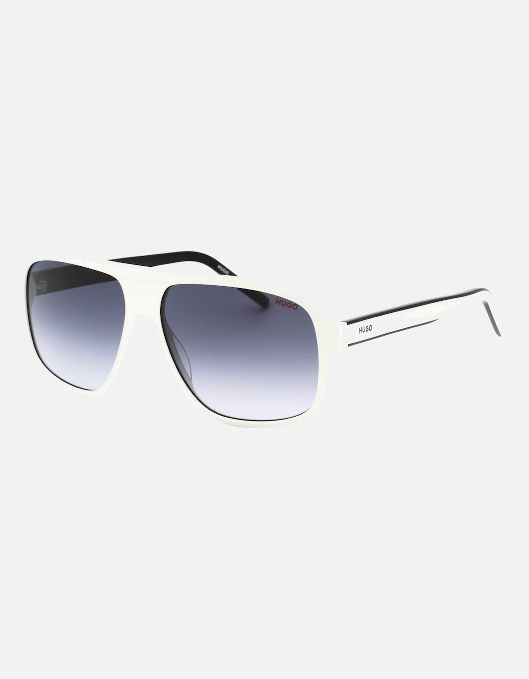 Grey SF Lens White Sunglasses