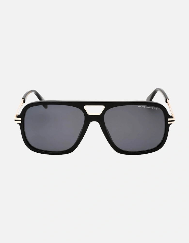 Black Framed Gold Sunglasses