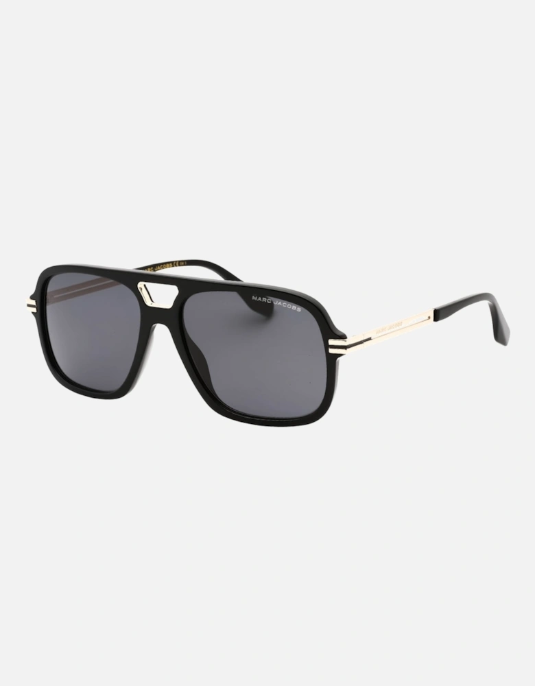 Black Framed Gold Sunglasses