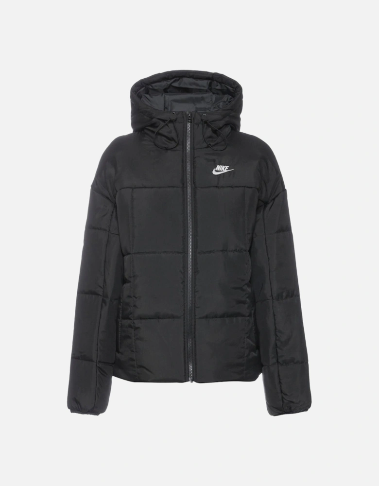 Plain Quilted Black Puffer Jacket