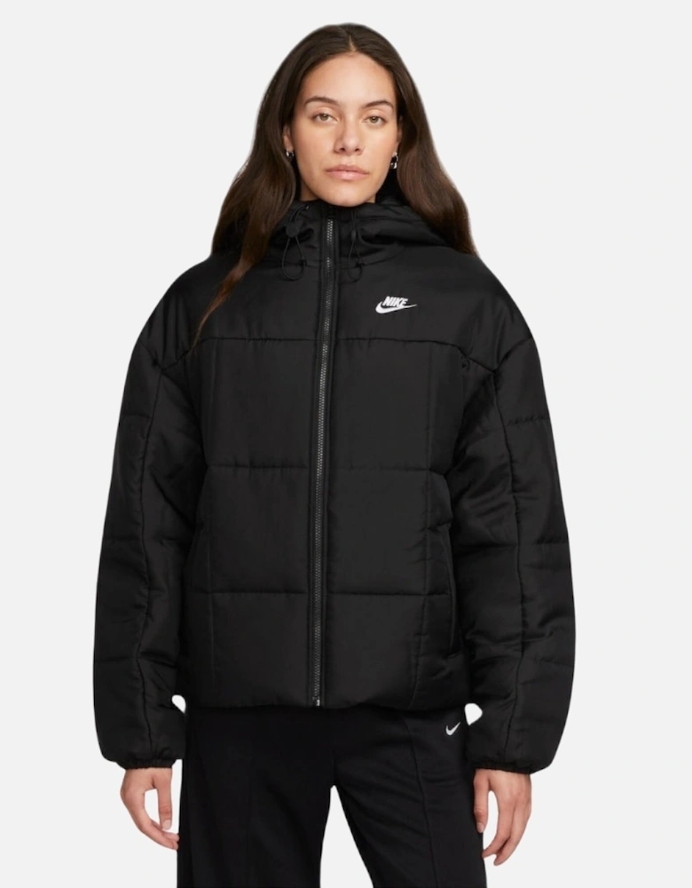 Plain Quilted Black Puffer Jacket