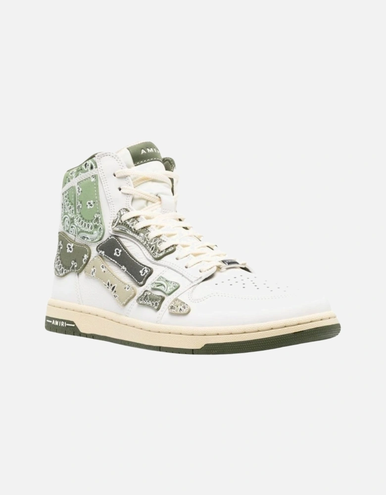 Bandana Skel Top High Top Olive Green Sneakers