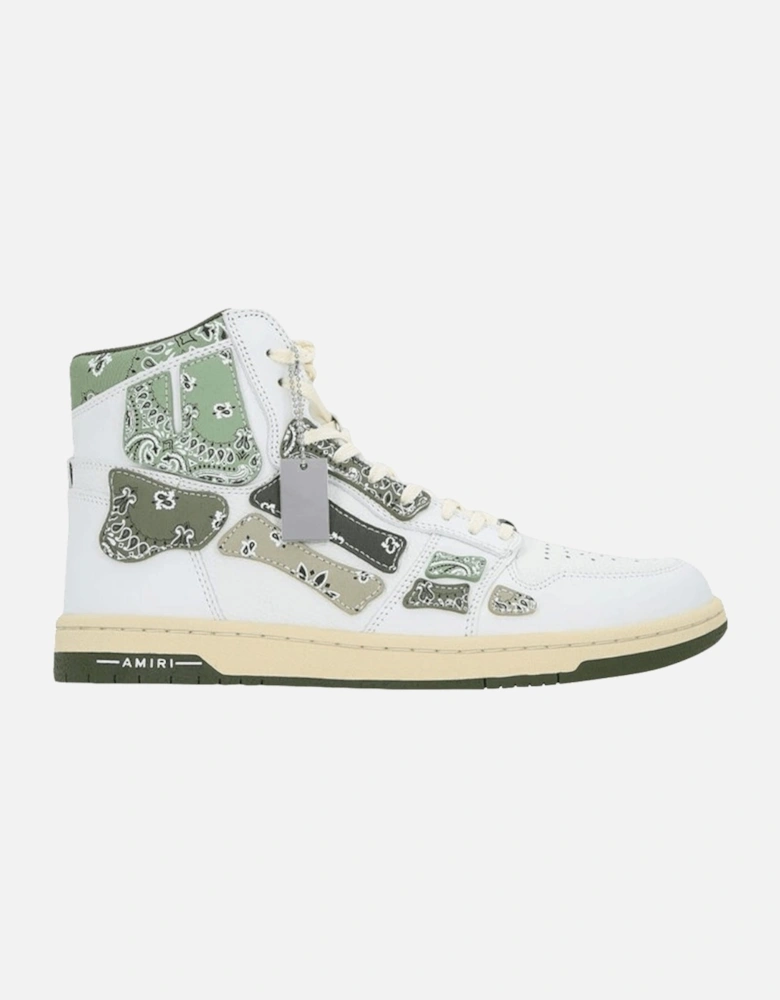 Bandana Skel Top High Top Olive Green Sneakers