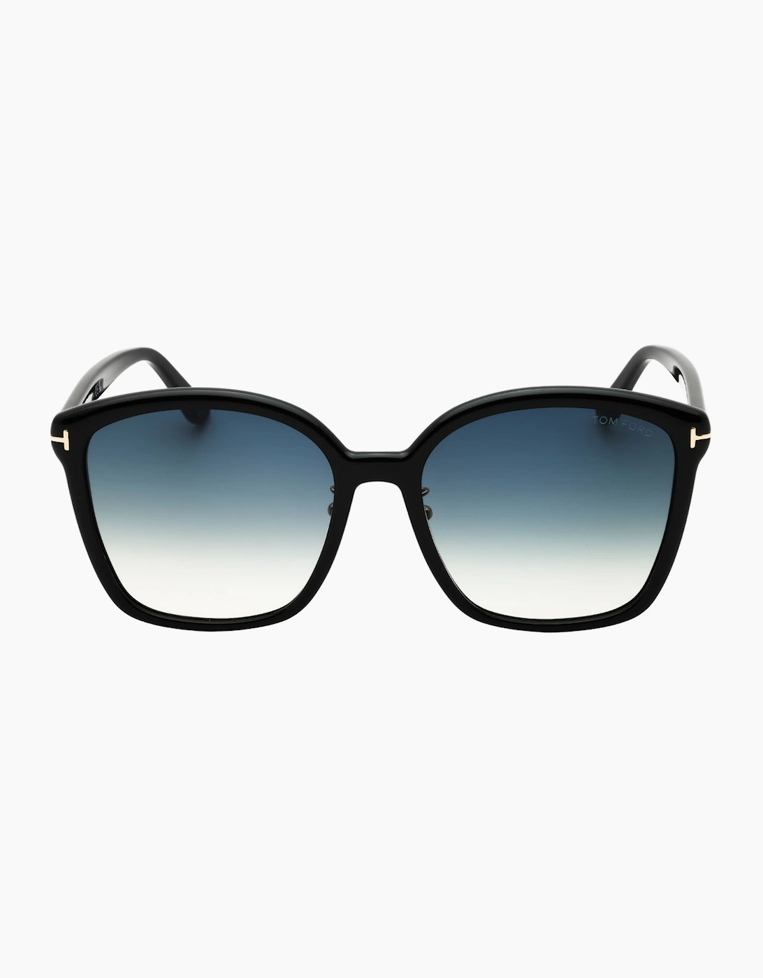 Women's Tom Ford Smoke Gradient Lens Shiny Black Sunglasses - Size: ONE size