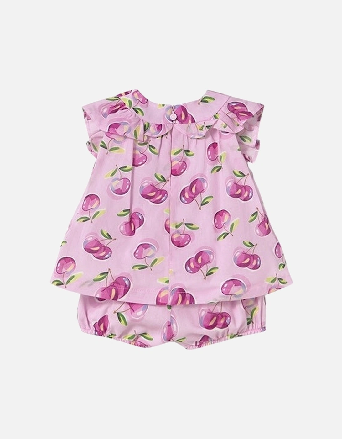 Girls Cherry Printed Short Set