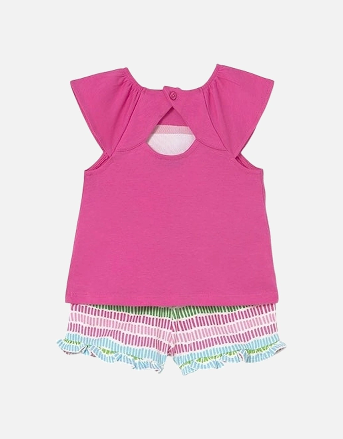 Girls Fuchsia Fruity Short Set