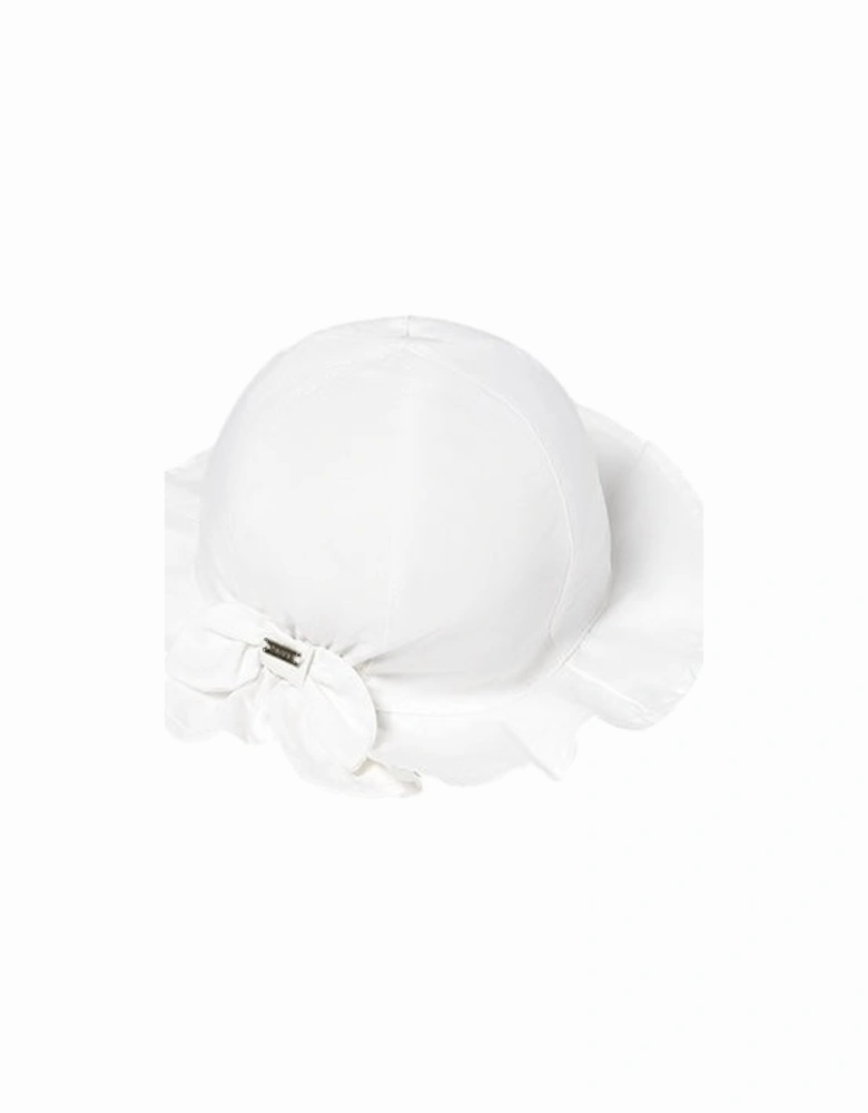 Girls White Sun Hat