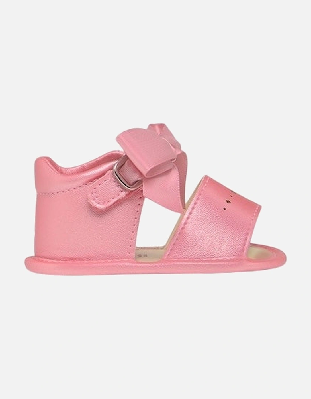 Girls Pink Soft Sole Sandals, 5 of 4