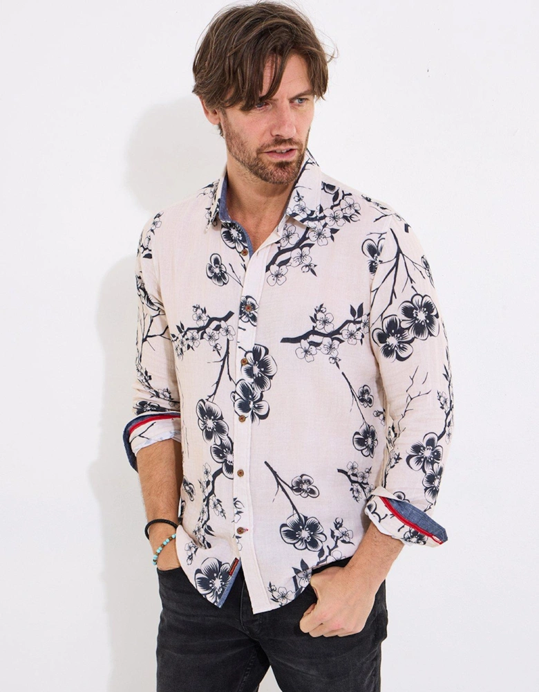 Brilliant Long Sleeve Blossom Shirt - Cream