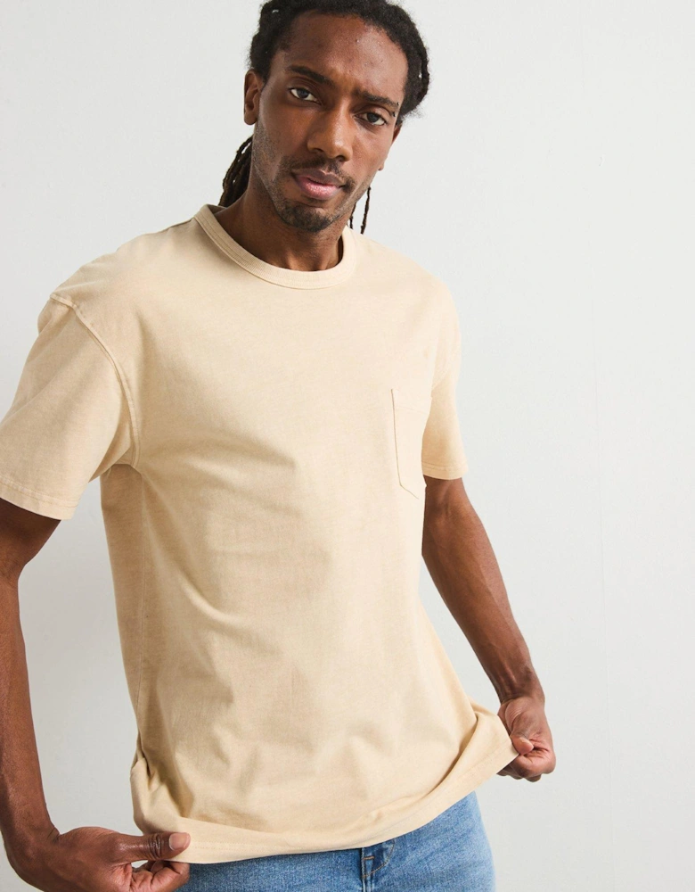 Relaxed Fit Heavyweight Washed T-Shirt - Natural