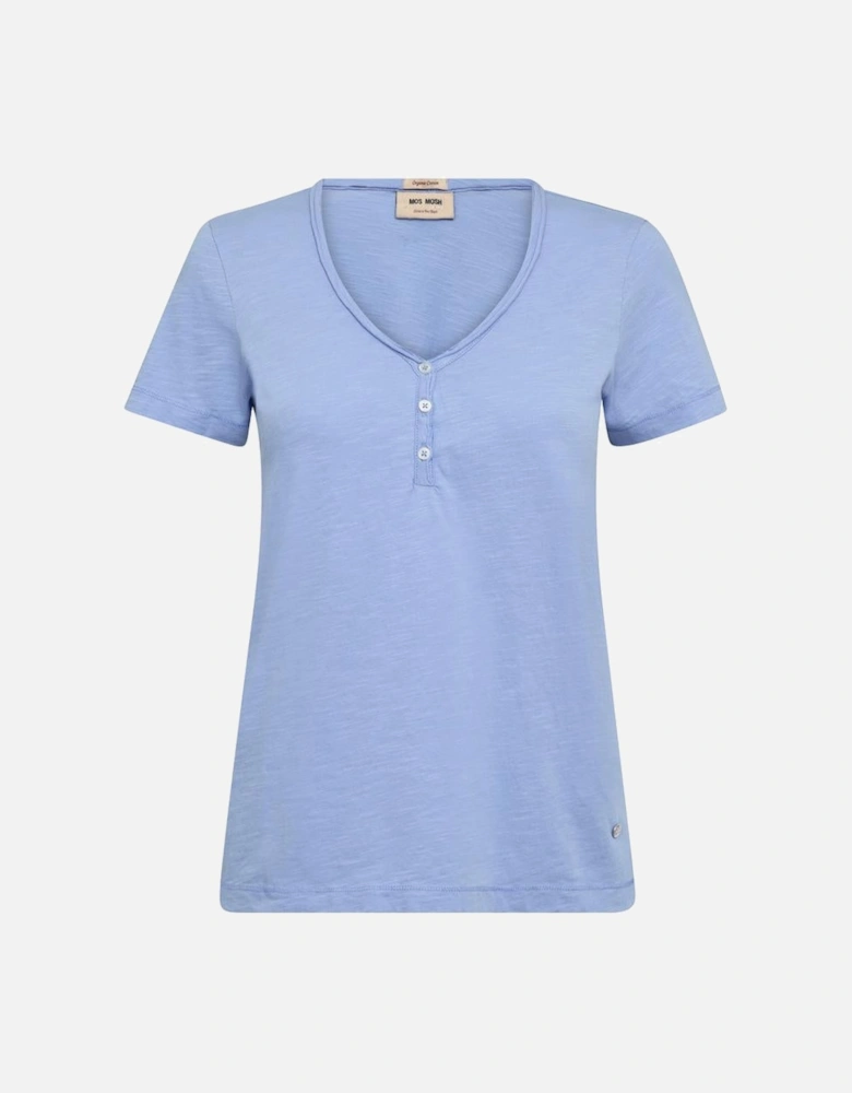 Astin basic tee in hydrangea blue