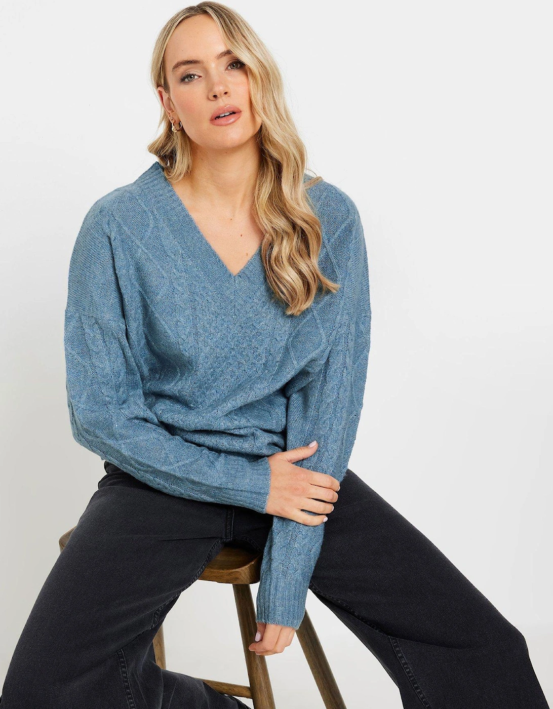 Tall V Front Jumper - Blue, 2 of 1