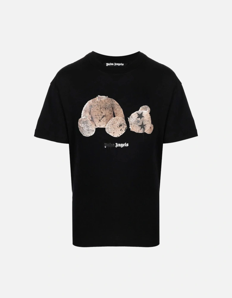 Spray Teddy Bear T-Shirt in Black