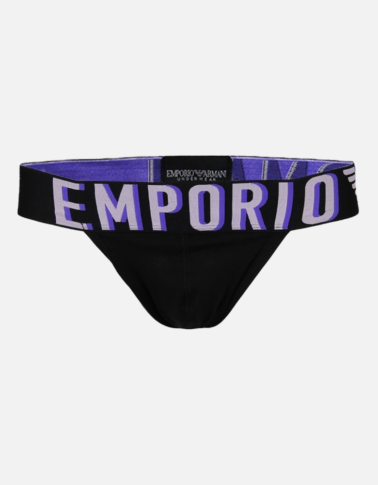 Mega Logo Jockstrap, Black