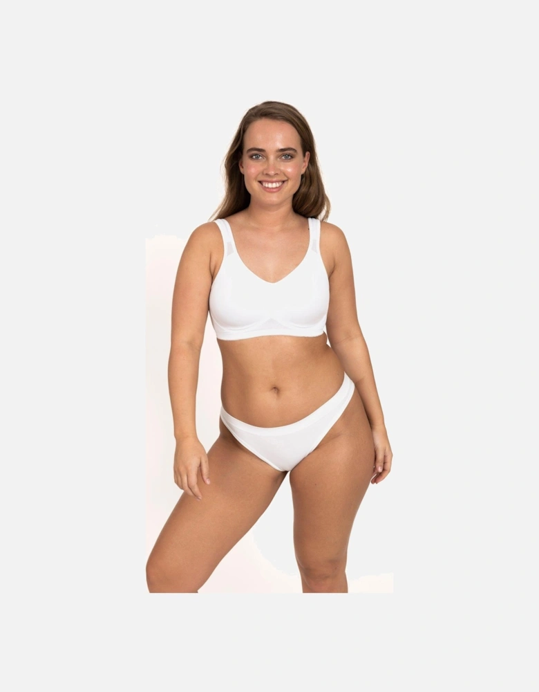 Flex Non Padded Sports Bra - White