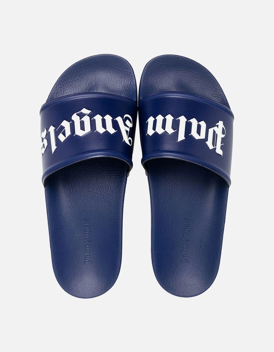 Embossed Logo Sliders in Dark Blue