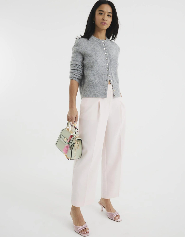 Petite Straight Leg Trousers - Pink