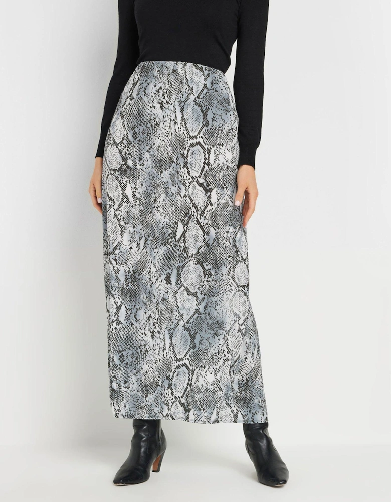 Tall Snake Midaxi Skirt - Grey