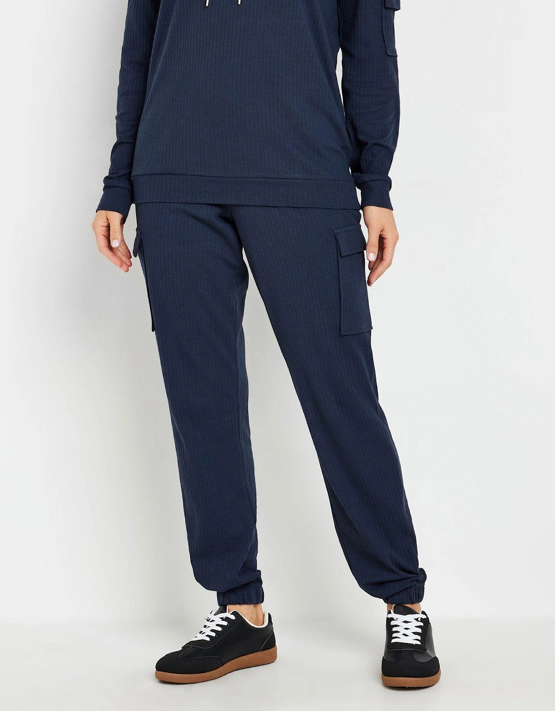 Tall Ribbed Cargo Jogger - Blue, 2 of 1