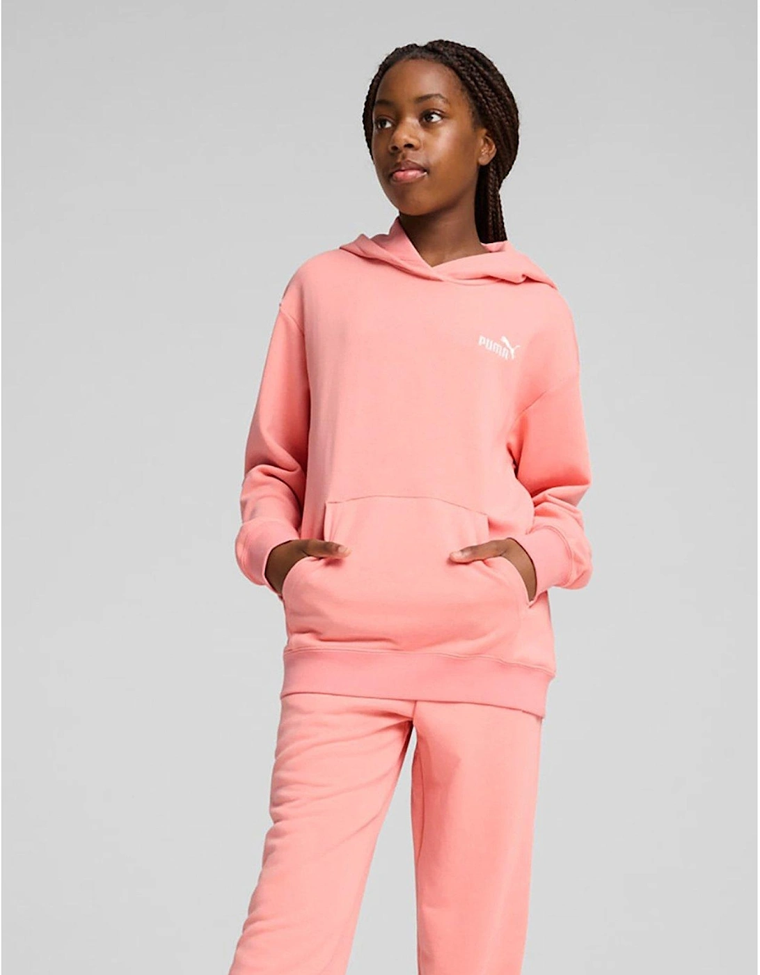 Junior Girls Hoodie and Jogger Set - Pink, 2 of 1