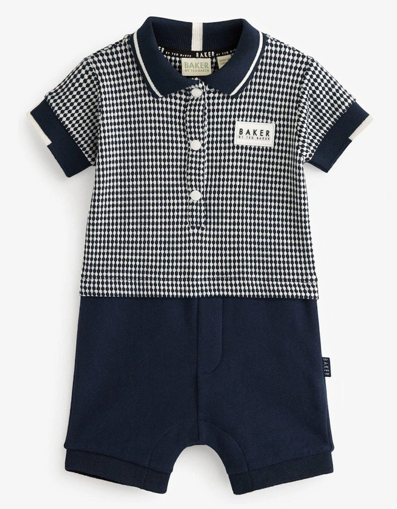 Baby Boys Romper - Navy