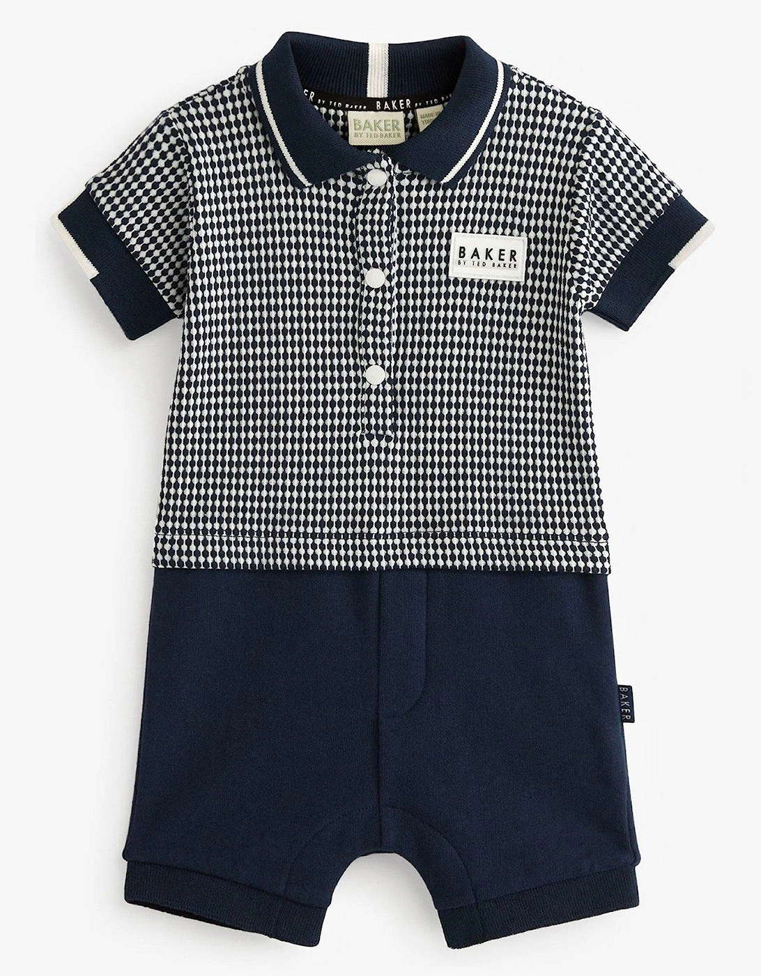 Baby Boys Romper - Navy, 2 of 1