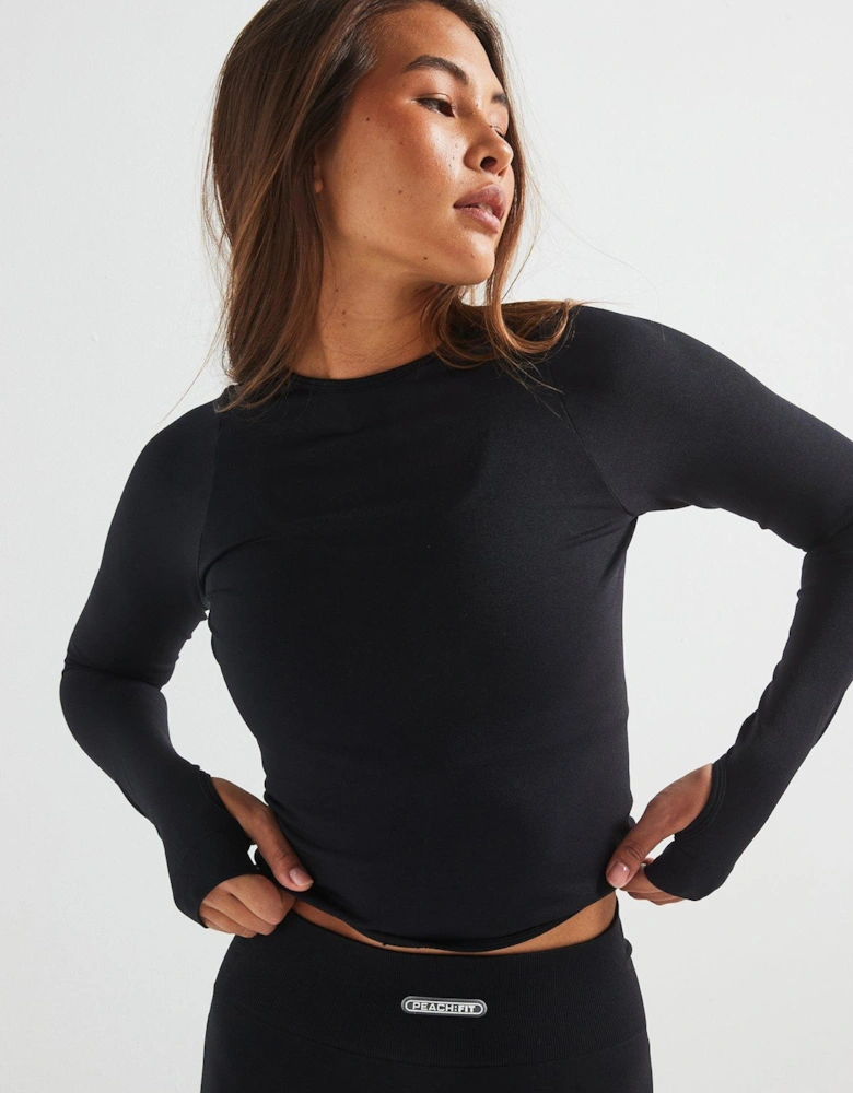 Women's Maci Seamless Top - Black