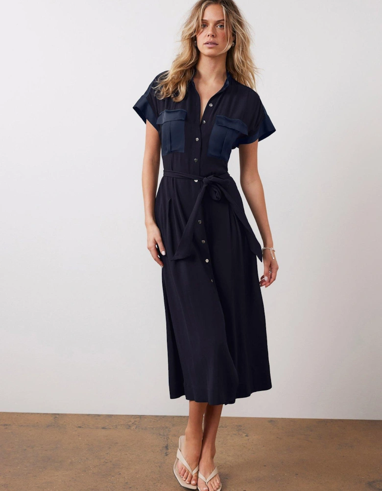 Utility Midi Dress - Navy