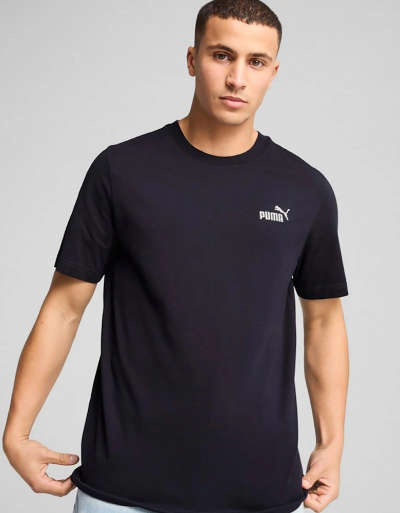 Mens Essential Small No 1 Logo Tee - Navy