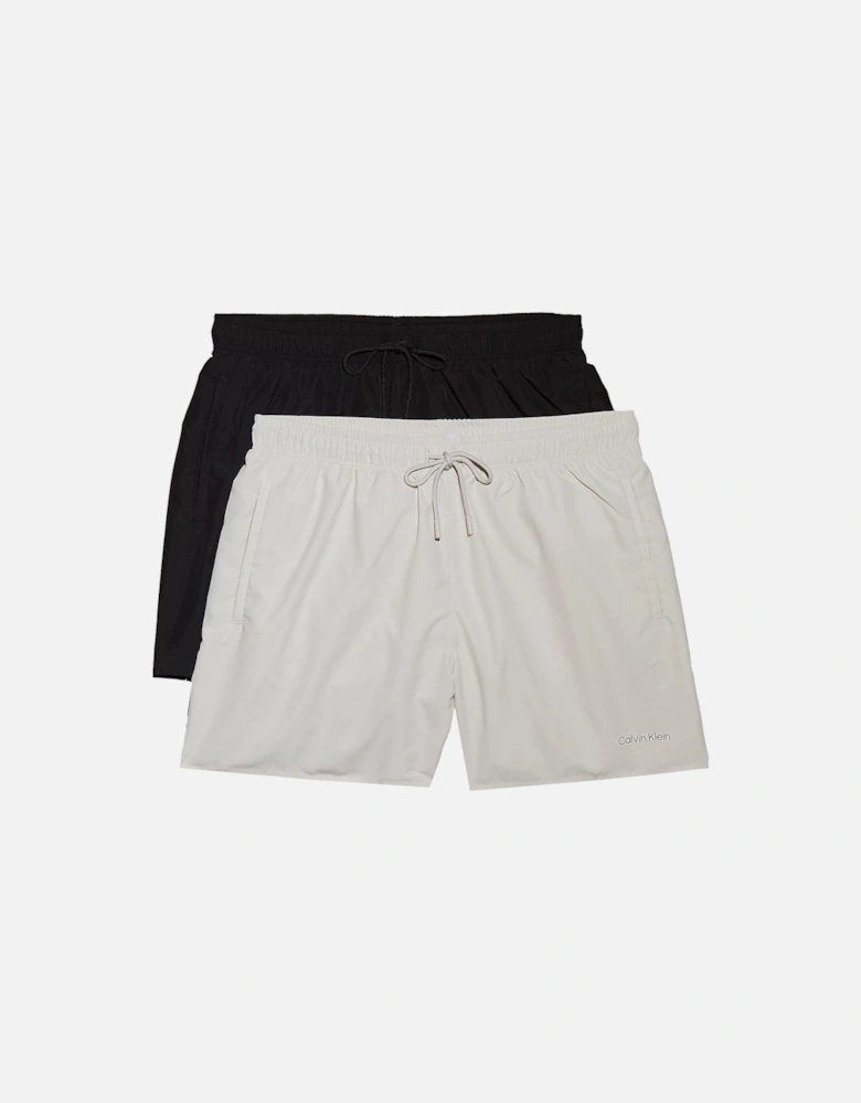 2 Pack Swim Shorts Black/Chalk