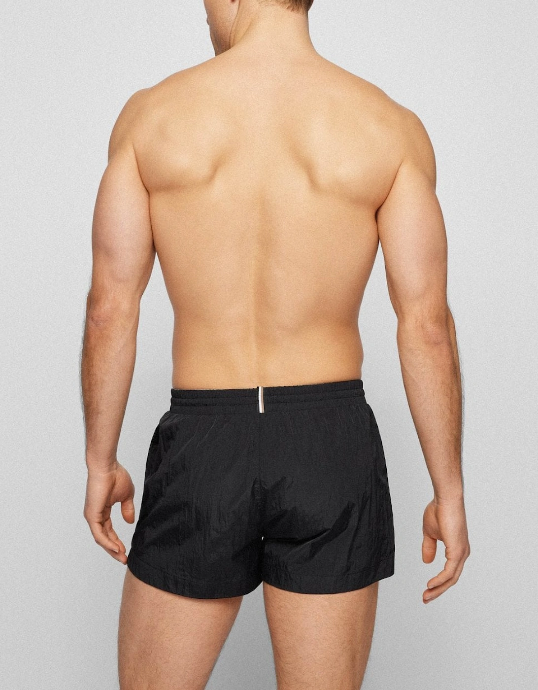 BOSS Orange Mooneye Mens Quick-Drying Swim Shorts with Outline Logo