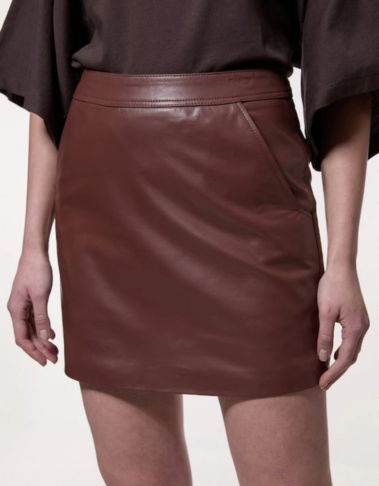 Leather Mini Skirt