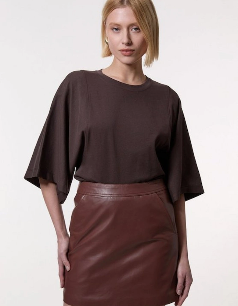 Leather Mini Skirt