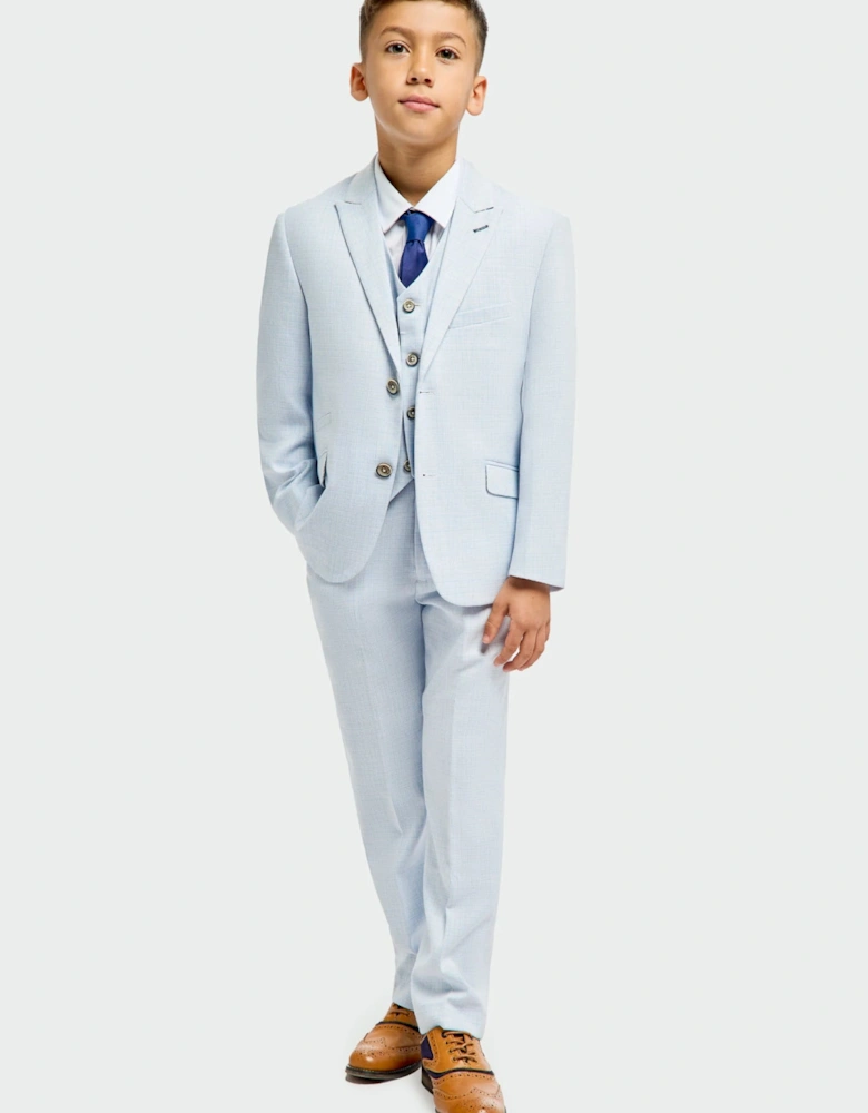 Boys Tropez Blue 3 Piece Occasion Suit