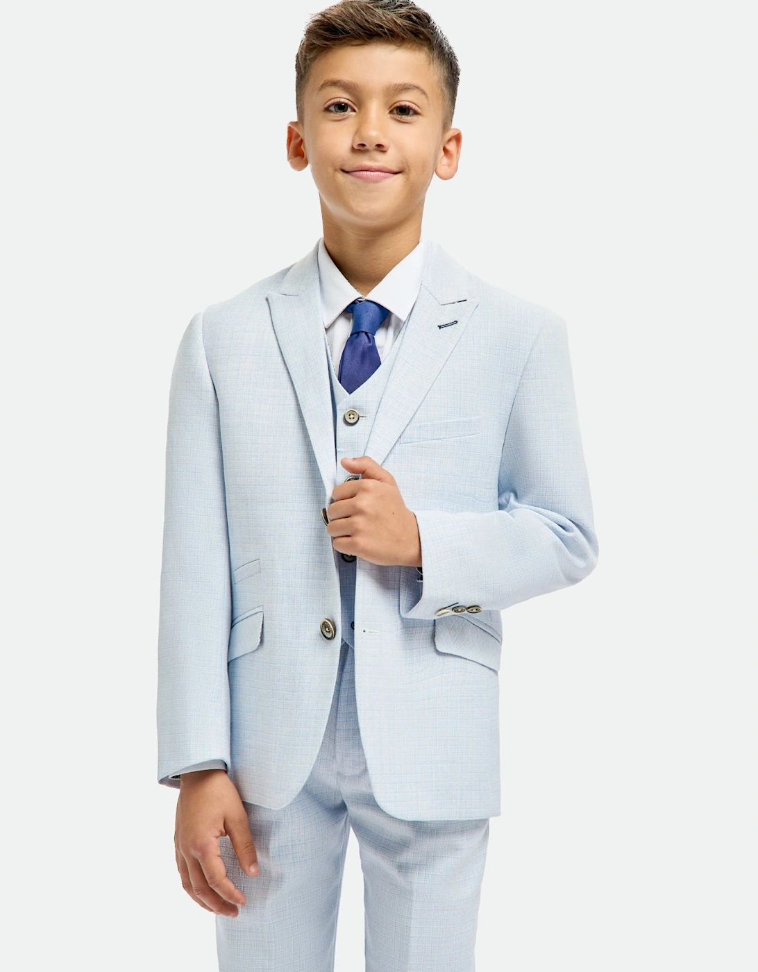 Boys Tropez Blue 3 Piece Occasion Suit