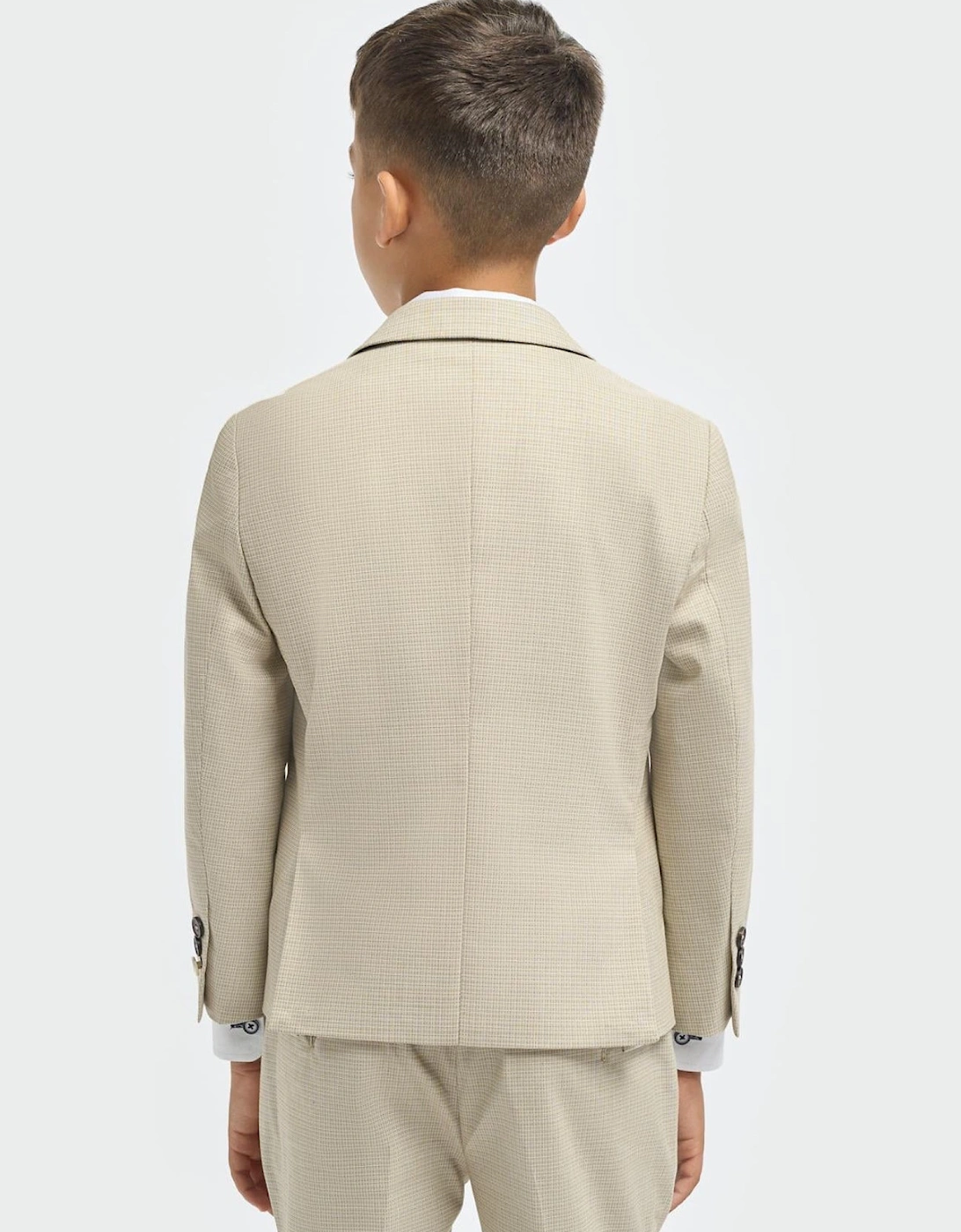 Boys Hampton Beige 3 Piece Occasion Suit