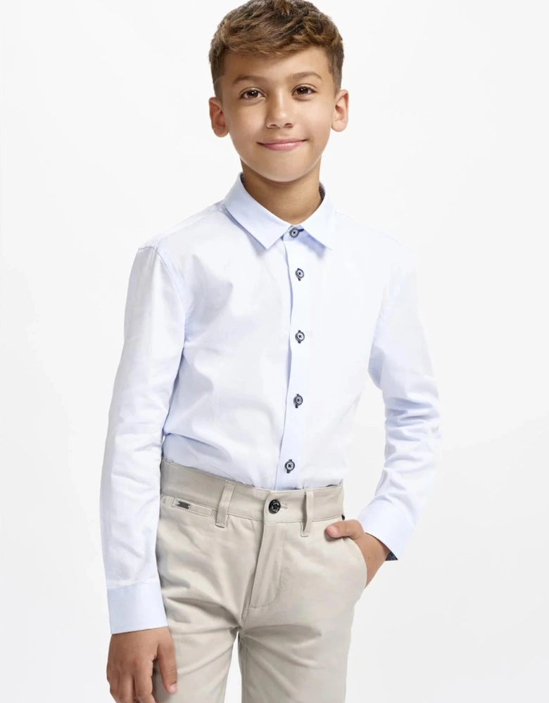 Boys Blue Occasion Button Down Shirt