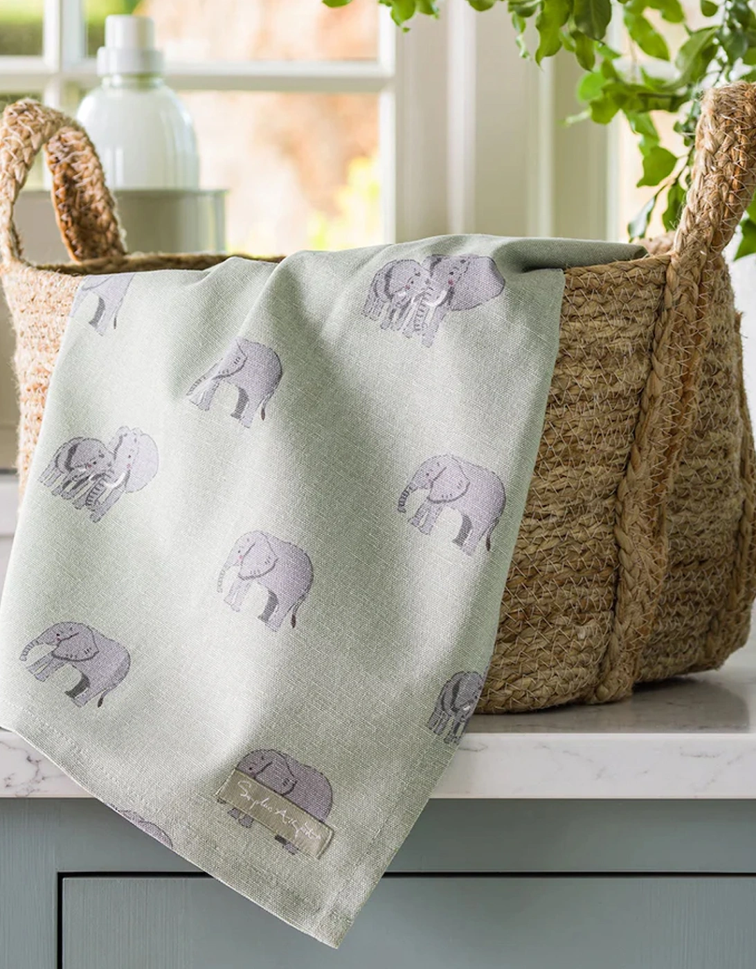 Elephant 2025 Tea Towel