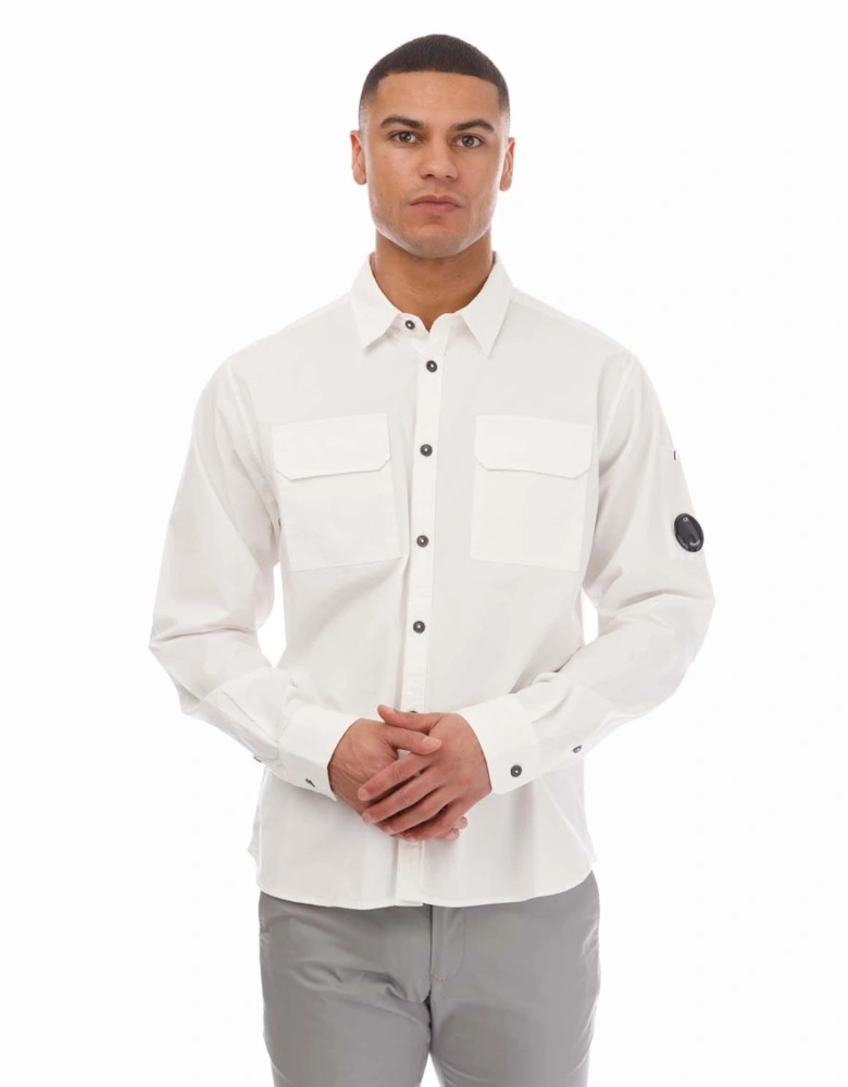 Organic Gabardine Buttoned Lens Shirt