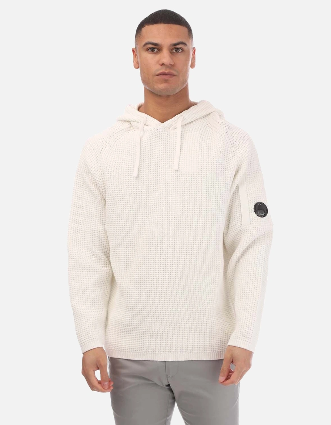 Cotton Chenille Waffle Knit Hoodie, 5 of 4