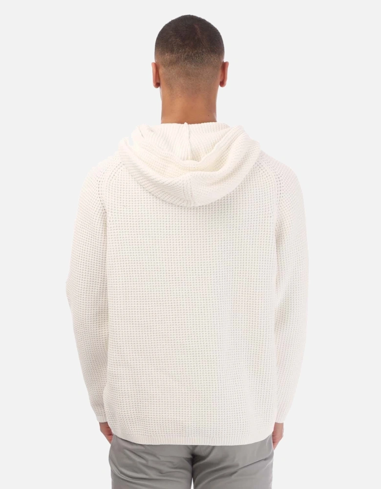 Cotton Chenille Waffle Knit Hoodie