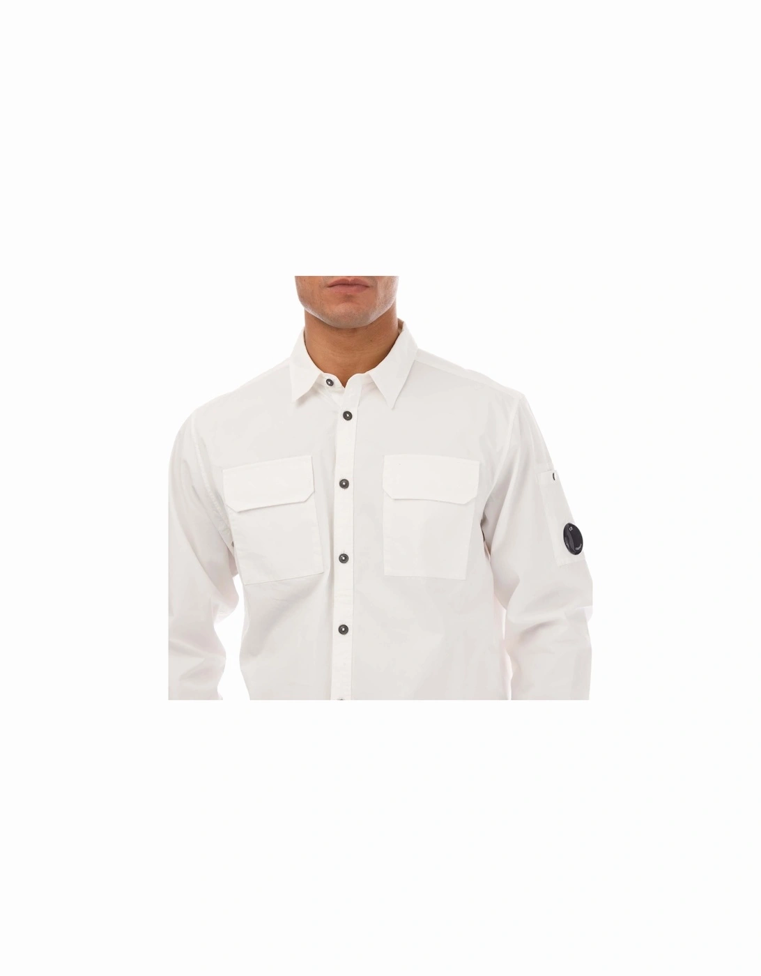 Organic Gabardine Buttoned Lens Shirt