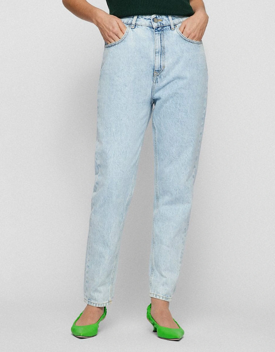 Hugo Boss Women's Modern Mom 3.0 Jeans - Blue - Size: 14/32in