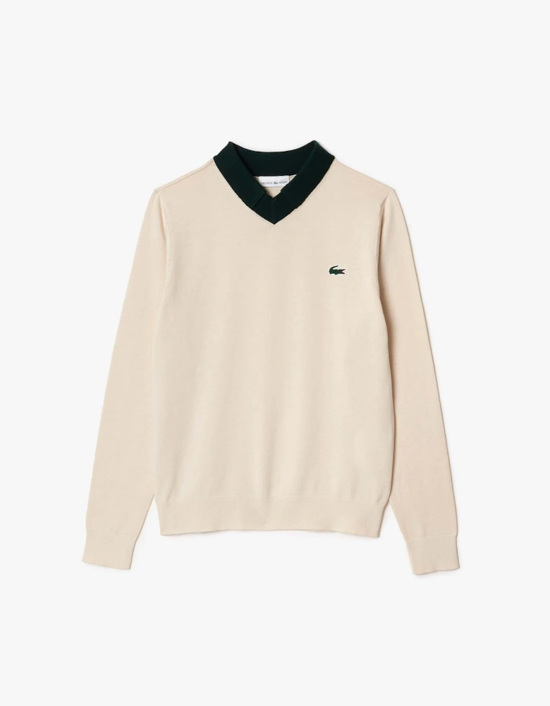 Cotton Pima Technical Knit Golf Sweater